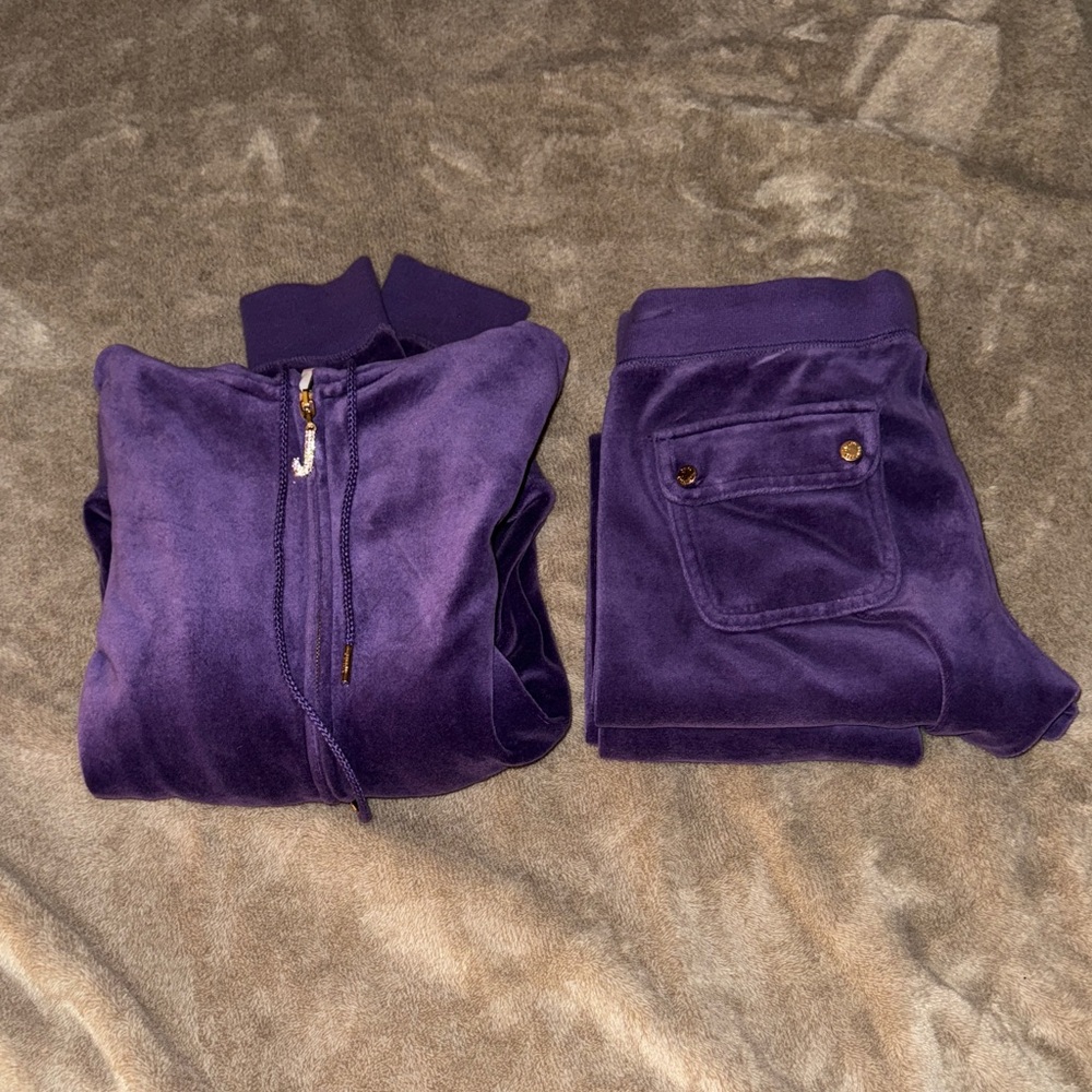 Vintage Juicy Couture Purple Velour Tracksuit